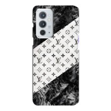 Чохол Стиль Louis Vuitton на OnePlus 9RT – LV на білому