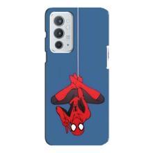 Чехол Супергерой Человека Паука на OnePlus 9RT – На паутине