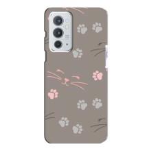 Чохол з малюнком кіт на OnePlus 9RT – Лапи і вуса