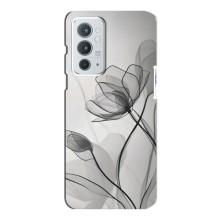 Чохол з квітковим принтом на OnePlus 9РТ – Чорні квіти