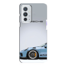 Чехол с авто Порше для OnePlus 9RT – Голубой Порше