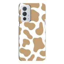 Чохол з принтом корови на OnePlus 9РТ – Бежевий принт