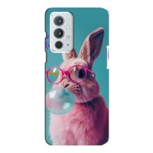 Чехол с принтом стильные животные для Ван Плюс 9РТ – Кролик в очках