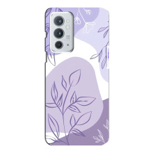 Силконовий чохол з принтом в квітах на OnePlus 9RT – Фіолетовий дизайн
