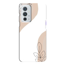 Силконовий чохол з принтом в квітах на OnePlus 9RT – Нюдовий дизайн