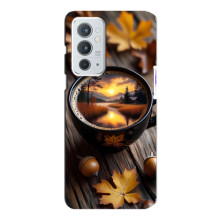 Чохол з унікальним дизайном 'Осінь з кавою' для OnePlus 9RT – Темна кава