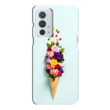 Чехлы с тематикой "ЦВЕТЫ" на OnePlus 9RT (Цветок-мороженное)