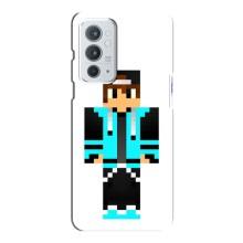 Чехлы для OnePlus 9RT (Персонажи Майн Крафт) – Мальчик в голубом