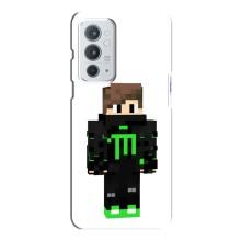 Чехлы для OnePlus 9RT (Персонажи Майн Крафт) – Зеленый мальчик