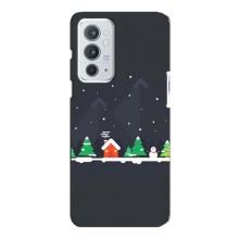 Силіконовий бампер на різдво для OnePlus 9RT – Місто зимове