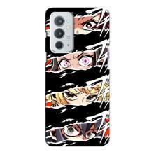 Силиконовые чехлы с глазами Anime для ВанПлас 9рт – Глаза на чорном