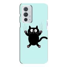 Силіконовий чохол з котиком для OnePlus 9RT – Падаючий кіт