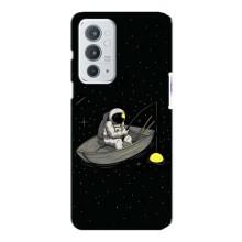 Силіконовый Чохол з принтом "Космонавти" на OnePlus 9RT – Космонавт на рибалці