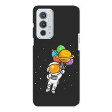 Силіконовый Чохол з принтом "Космонавти" на OnePlus 9RT – Космонавт з кульками