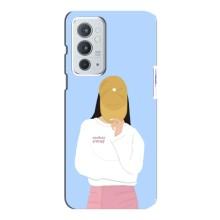 Силиконовый Чехол на OnePlus 9RT с картинкой Стильных Девушек – Желтая кепка