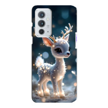 Яскравий чохол для OnePlus 9RT з Зимові Оленята – Блискуче оленятко