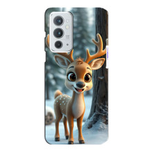 Яскравий чохол для OnePlus 9RT з Зимові Оленята – Оленятко в лісі