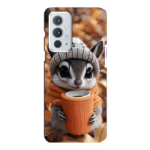 Печатный чехол «Зверята с кофе» для OnePlus 9RT