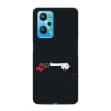 Чехлы (ART) Цветы на Realme GT Neo 2 (VPrint) (Неожиданные цветы)