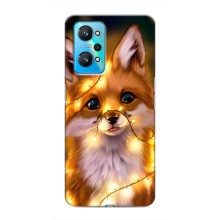 Чехлы с картинкой Лисички для Realme GT Neo 2 (VPrint) (Лисичка в гирляндах)