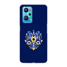 Чехлы для Realme GT Neo 2  Укр. Символика (AlphaPrint) (Цветочный Герб)