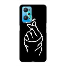 Чехлы (Знак сердечка) на Realme GT Neo 2 – Сердце на черном