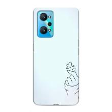 Чехлы (Знак сердечка) на Realme GT Neo 2 – Сердце на голубом