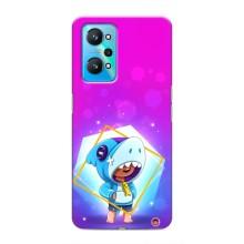 Чехол Бравл Старс для Realme GT Neo 2 – Леон в костюме Акулы