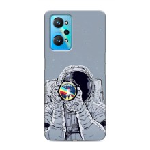 Чехол NASA для Realme GT Neo 2 (AlphaPrint) (Космонавт фото)