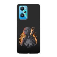 Силиконовый чехол с картинкой "Герой Pubg" на Realme GT Neo 2 – В огне