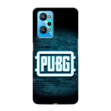 Чехол PUBG для Реалми GT Нео 2 (AlphaPrint) (Лого PUBG)