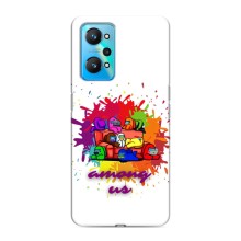 Чохли Амонг Ас для Realme GT Neo 2 (AlphaPrint) (Яскравий АмонгАс)