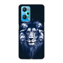Чехол со Львом для Realme GT Neo 2 (VPrint) (Синий Лев)