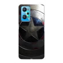 Чехол с Щитом Капитана Америки на Realme GT Neo 2 – Ретро Щит Капитана