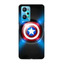 Чехол с Щитом Капитана Америки на Realme GT Neo 2 – Яркий Щит Капитана