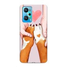 Чехол (ТПУ) Милые собачки для Realme GT Neo 2 (Любовь к собакам)