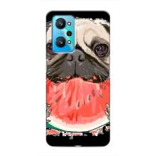 Чехол (ТПУ) Милые собачки для Realme GT Neo 2 (Смешной Мопс)
