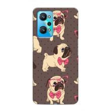 Чехол (ТПУ) Милые собачки для Realme GT Neo 2 (Собачки Мопсики)