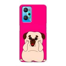 Чехол (ТПУ) Милые собачки для Realme GT Neo 2 (Веселый Мопсик)