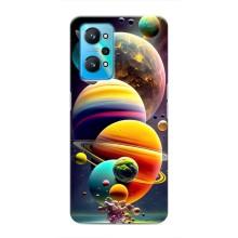 Чехол (ТПУ) с планетами на Realme GT Neo 2 – Солнечна система