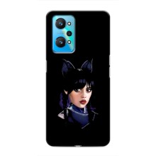 Чехлы Венсдей на Realme GT Neo 2 Уэнсдей (AlphaPrint) (серьезная Уэнздей)