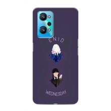 Чехлы Венсдей на Realme GT Neo 2 Уэнсдей (AlphaPrint) (Уэнздей и подруга)