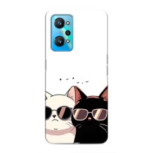 Чехол с рисунком кот на Realme GT Neo 2 (Коты в очках)