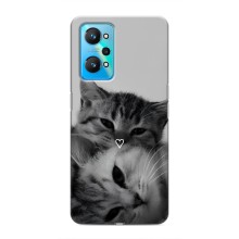 Чехол с рисунком кот на Realme GT Neo 2 (Пара котов)