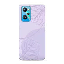 Чехол цветочный дизайн для Realme GT Neo 2 – Монстера фиолетовая