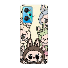 Чехол с Лабубу на Realme GT Neo 2 (Коллаж Лабубу)