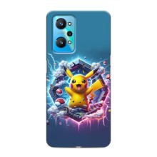 Чехол с Пикачу на Realme GT Neo 2 (Лого Пикачу)