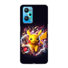 Чехол с Пикачу на Realme GT Neo 2 (Пикачу с мячом)
