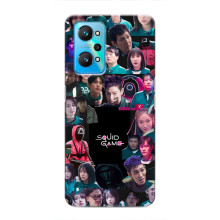Чехол Гра в кальмара для Realme GT Neo 2 – Коллаж игры кальмара
