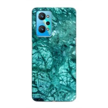 Мраморный чехол на Realme GT Neo 2 (VPrint) (Зеленый мрамор)